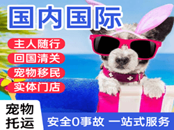 重庆梁平机场邮寄国际宠物托运 【国